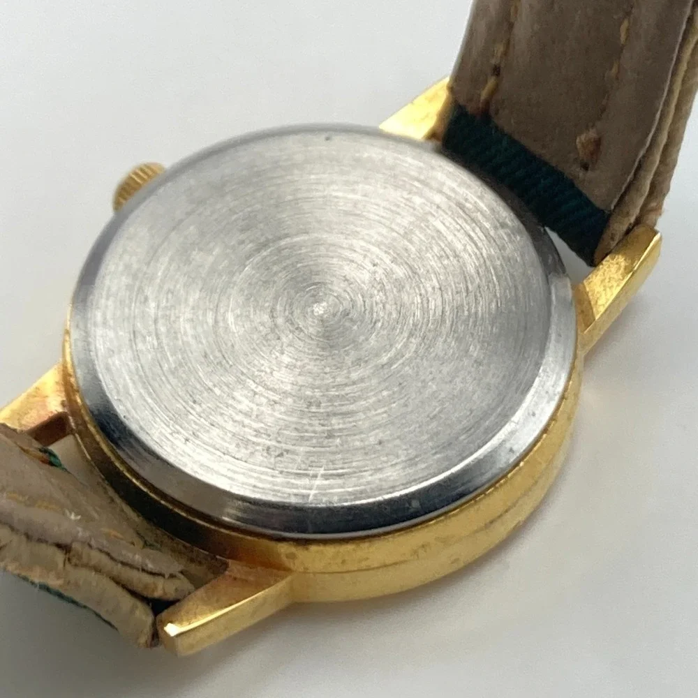 Vintage Giordano Women's Watch Golf Gold Tone Rotating Ball New Battery SMALL 7